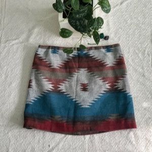 American eagle southwest blanket mini skirt 6